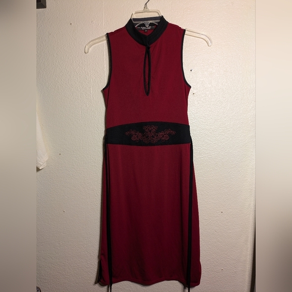 rampage Clothing Company Elegant Red Sleeveless Dress Size Medium Pre-owned - Picture 2 of 7